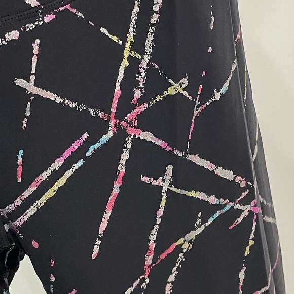 Zyia Active Metallic Foil Abstract Hi-Rise legging 7/8 24" 8-10 Medium Black 2 - Picture 5 of 9